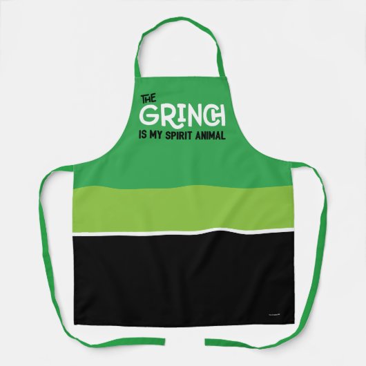 Grinch is mijn Spirit Animal Quote Schort (Voorkant)