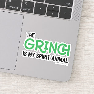 Grinch is mijn Spirit Animal Quote Sticker