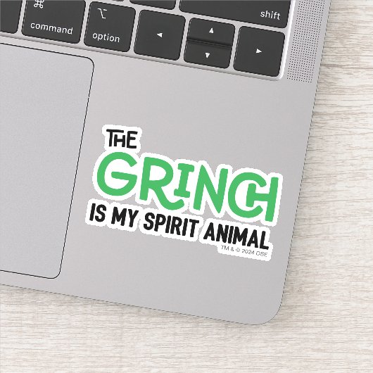 Grinch is mijn Spirit Animal Quote Sticker (Detail)