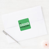 Grinch is mijn Spirit Animal Quote Vierkante Sticker (Envelop)