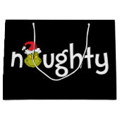 Grinch is Naughty Groot Cadeauzakje (Voorkant)