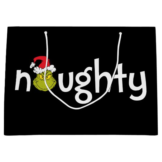 Grinch is Naughty Groot Cadeauzakje (Voorkant)