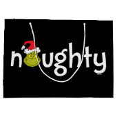 Grinch is Naughty Groot Cadeauzakje (Achterkant)