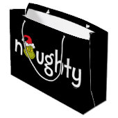 Grinch is Naughty Groot Cadeauzakje (Achterkant Gekanteld)