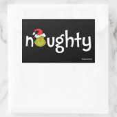 Grinch is stout rechthoekige sticker (Tas)