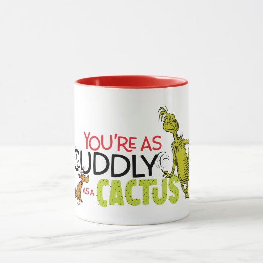 Grinch | Je bent zo knuffelig als een cactus Mok (Midden)