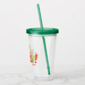 Grinch! Karakter Logo Grafisch Acryl Drinkbeker (Links)