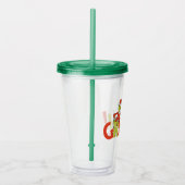 Grinch! Karakter Logo Grafisch Acryl Drinkbeker (Rechts)