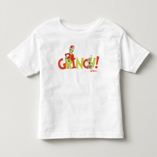 Grinch! Karakter Logo Grafisch Kinder Shirts (Voorkant)