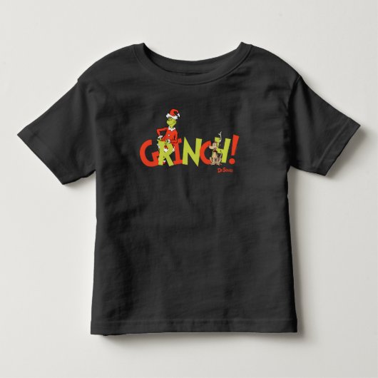 Grinch! Karakter Logo Grafisch Kinder Shirts (Voorkant)