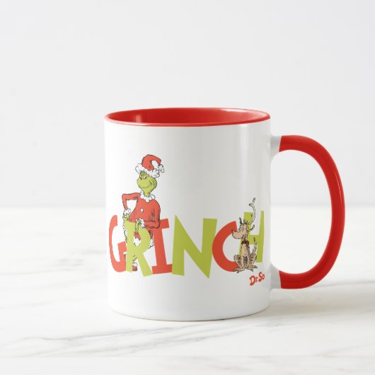 Grinch! Karakter Logo Grafisch Mok (Rechts)