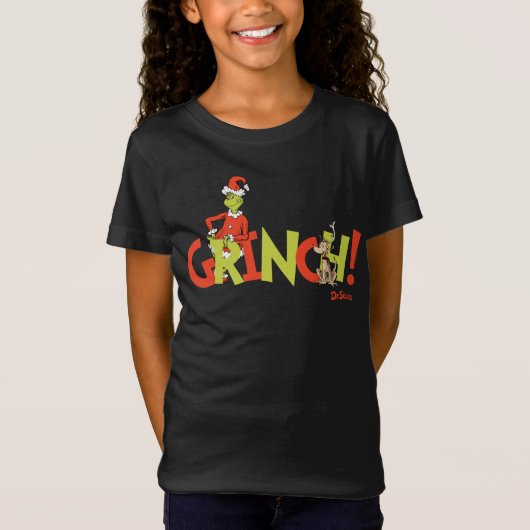 Grinch! Karakter Logo Grafisch T-shirt (Voorkant)
