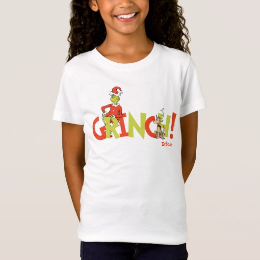 Grinch! Karakter Logo Grafisch T-shirt (Voorkant)