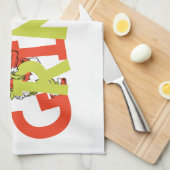 Grinch! Karakter Logo Grafisch Theedoek (Quarter Fold)