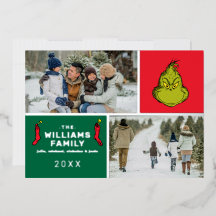 Grinch Kerst Familie Fotocollage