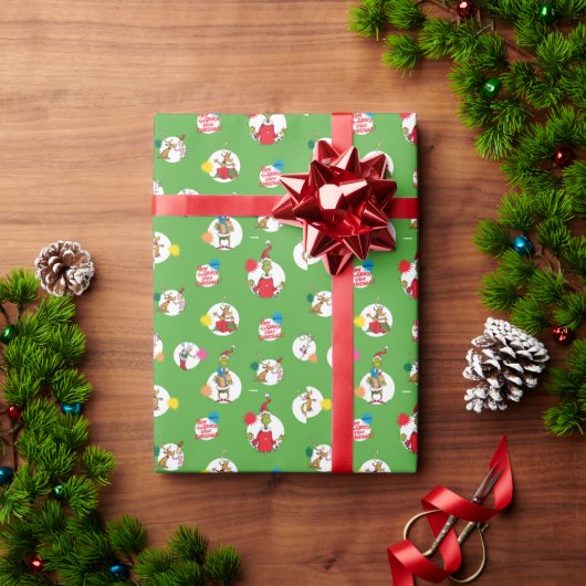 Grinch | Kerst Stippenpatroon Cadeaupapier (Feestdagen Geschenken)