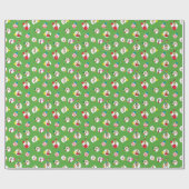 Grinch | Kerst Stippenpatroon Cadeaupapier (Vlak)