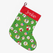 Grinch | Kerst Stippenpatroon Grote Kerstsok (Voorkant (Hangend))