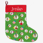 Grinch | Kerst Stippenpatroon Grote Kerstsok (Voorkant)