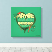 Grinch | Kerstcitaat Canvas Afdruk (Insitu (Houten vloer))