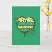 Grinch | Kerstcitaat Kaart (Gele Bloem)