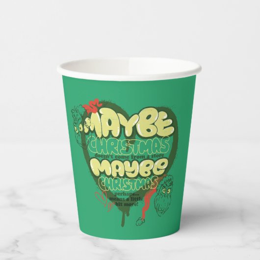 Grinch | Kerstcitaat Papieren Bekers (Links)