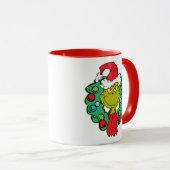 Grinch | Kerstfeest Krans Mok (Voorkant rechts)
