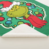Grinch | Kerstfeest Krans Sherpa Deken (3/4)