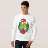 Grinch | Kerstfeest Krans Trui (Voorkant volledig)