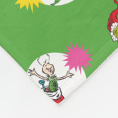 Grinch | Kerststippenpatroon Fleece Deken (Hoek)