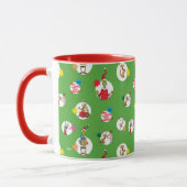Grinch | Kerststippenpatroon Mok (Links)
