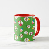 Grinch | Kerststippenpatroon Mok (Voorkant rechts)