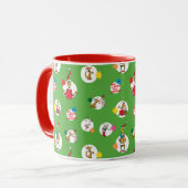 Grinch | Kerststippenpatroon Mok (Voorkant links)