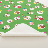 Grinch | Kerststippenpatroon Sherpa Deken (3/4)