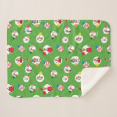 Grinch | Kerststippenpatroon Sherpa Deken (Voorkant (horizontaal))