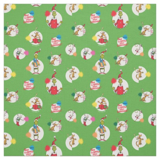 Grinch | Kerststippenpatroon Stof (Swatch)