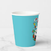 Grinch Kleurrijke Kerstmis Grafisch Papieren Bekers (Voorkant)