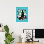 Grinch Kleurrijke Kerstmis Grafisch Poster (Thuiskantoor)