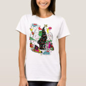 Grinch Kleurrijke Kerstmis Grafisch T-shirt (Voorkant)
