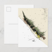 Grinch & Max brengen de kerstboom terug Briefkaart (Voorkant / Achterkant)