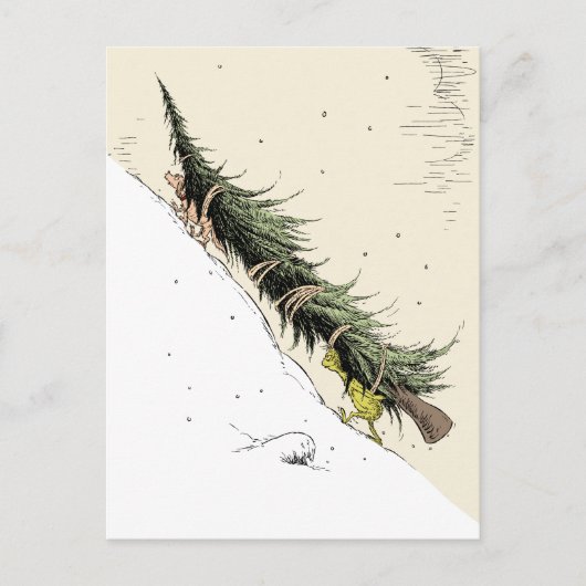 Grinch & Max brengen de kerstboom terug Briefkaart (Voorkant)