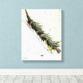 Grinch & Max brengen de Kerstboom terug Canvas Afdruk (Insitu (Houten vloer))