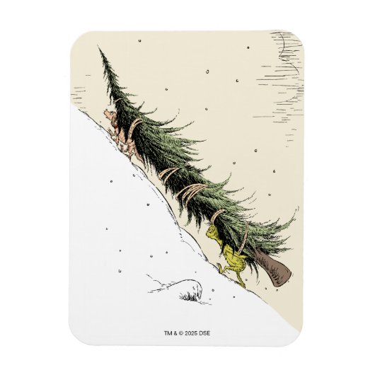 Grinch & Max brengen de kerstboom terug Magneet (Verticaal)