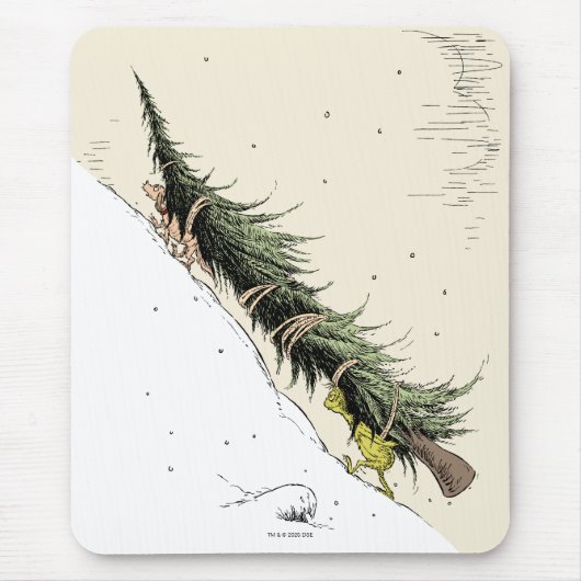 Grinch & Max brengen de kerstboom terug Muismat (Voorkant)