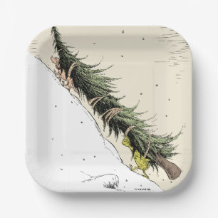 Grinch & Max brengen de kerstboom terug Papieren Bordje