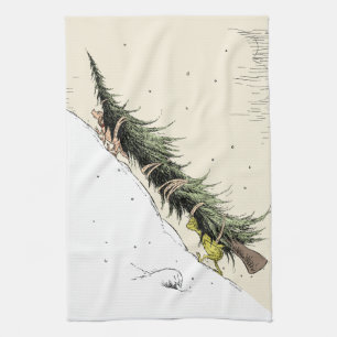 Grinch & Max brengen de kerstboom terug Theedoek