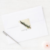 Grinch & Max brengen de Kerstboom terug Vierkante Sticker (Envelop)
