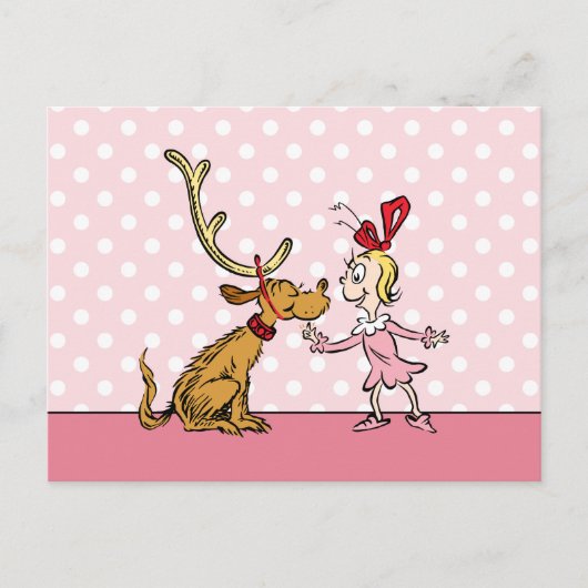 Grinch | Max & Cindy Lou Who Briefkaart (Voorkant)