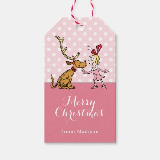 Grinch | Max & Cindy Lou Who Cadeaulabel (Voorkant)