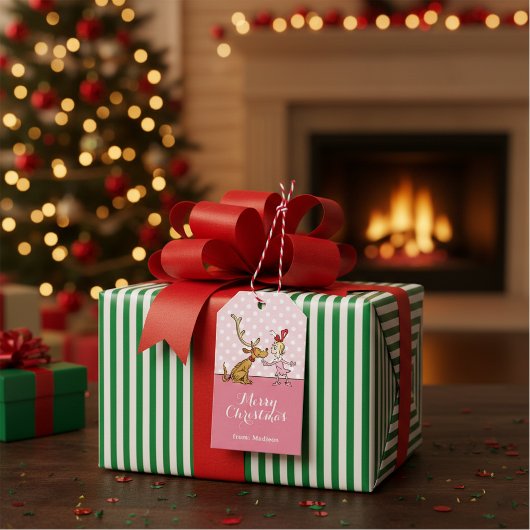 Grinch | Max & Cindy Lou Who Cadeaulabel